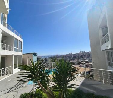 Valparaiso Apartamento | Vista panoramica a la bahia Depto 2p