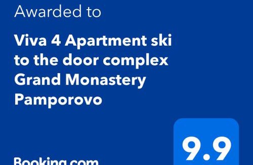 Pamporovo Apartamento | Viva 4 Apartment ski to the door complex Grand Monastery Pamporovo