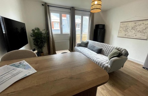 Saint-Valery-en-Caux Apartamento | Vivez le Centre-ville et la Mer en Harmonie, appartement 1 chambre