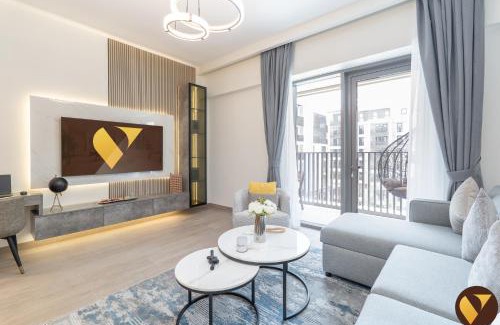 Madinat Zayed Apartamento | Vogue Rosewater Two Bedroom Apartment with balcony at Dubai Creek Harbour and access to man made beach, Pool, Gym, Kids Area and Near Shopping