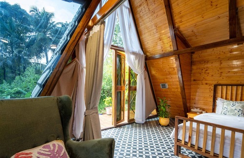 Mandrem Complejo | Vrihi A-Frame Villa: Aranya AC 2-Bed Wi-Fi Mandrem Beach