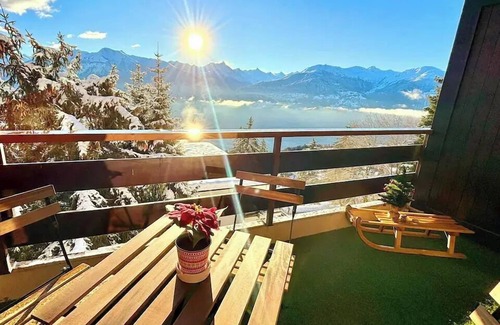 Randogne Apartamento | Vue imprenable sur les Alpes