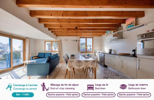 Saint-Pierre-Quiberon Casa | Vue mer - Maison pour 7 avec balcon