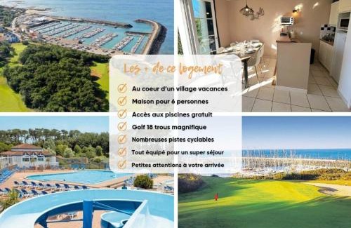 Bourgenay Casa | "VUE SUR LE GOLF" Maison 6 personnes, au cœur du Golf, village vacances, accès piscines gratuit