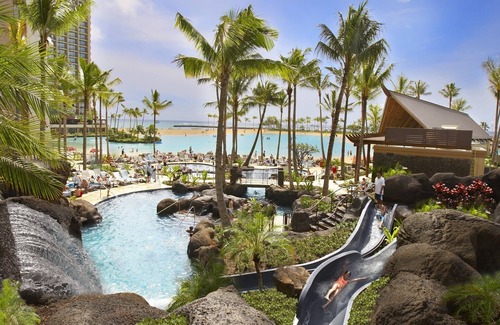 Waikiki Apartamento | Waikiki Two story Penthouse 3 BR Hilton Hawaiian Village Lagoon Towers