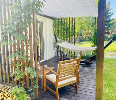 Mikolajki Casa | Wakajki - domek z balią blisko jeziora i centrum Mikołajek