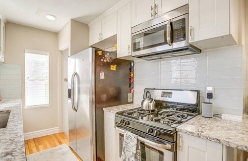 Whittier Casa | Walk to City Park: Chic Home w/ Hot Tub & Yard