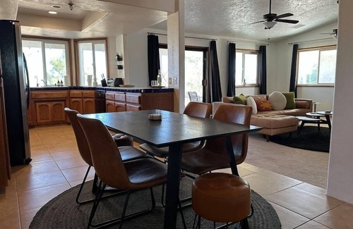 Pioneertown Casa | Walk to Pappys, Mountain Views, Hot Tub, Soaking Pool · Cosmic Cowboy