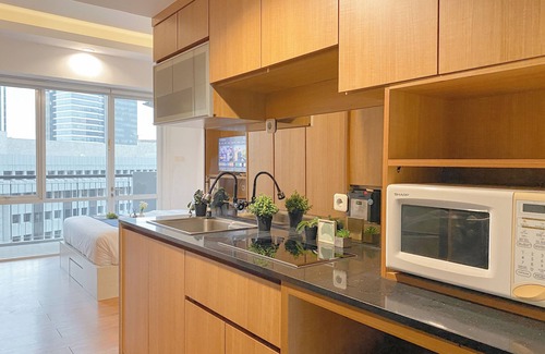 East Kuningan Apartamento | Warm Neutral Look Studio Apartment Ambassade Kuningan
