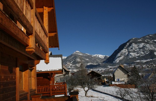 Briancon Chalet De Esquí | Cálido chalet de madera tradicional Briançon Serrechevalier 1200m