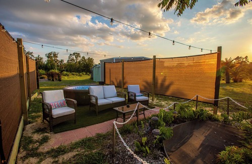 Sugarmill Woods Cabina | Waterfall Suite at Zen at the Palms with a Private Hot Tub by the Waterfall!