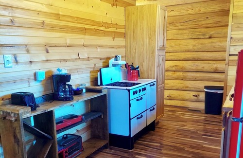 Grove Cabina | Waterfall View Cabin at White Buffalo Lodge; Family-friendly with lake access
