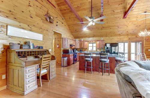 Blue Ridge Casa | Waterfront Cabin in Ellijay Hot Tub and Game Room