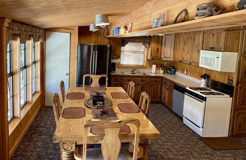 Yantis Casa | Waterfront Cabin on Lake Fork with 2 Boathouses and available boat ramp.