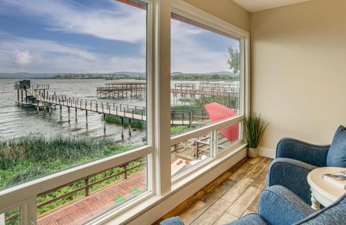 Upper Lake Casa | Waterfront Clear Lake Home with Game Room and Deck!