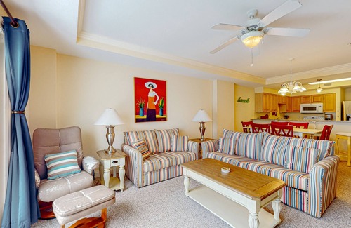 Indian Beach Condominio | Waterfront condo with shared pool, gym & game room, close to everything