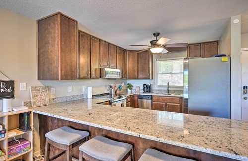 Bracey Cabaña | Waterfront Cottage w/ Boat Dock & 3 Decks!