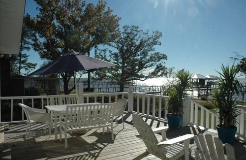 Alabama Gulf Coast Cabaña | Waterfront Cottage con muelle en la hermosa bahía de Mobile