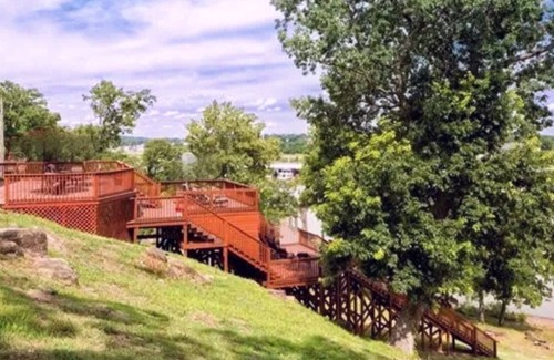 Eufaula Casa | Waterfront~Cove & Lake View~4 Tied Deck to Water~3 Bed + Loft~