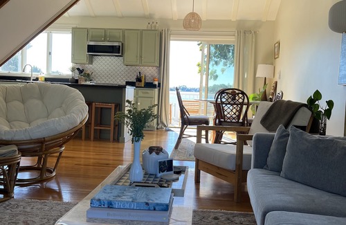 Portsmouth Cabaña | Waterfront, Dog-Friendly Cottage on the Cove. In safe, quiet neighborhood.