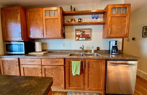 Sturgeon Bay Casa | Waterfront gem, sandy beach, modern kitchen, large great room, free firewood