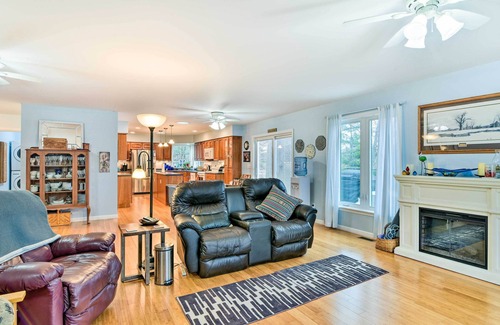 Gladwin Casa | Waterfront Gladwin Home w/ Deck + Fire Pit!