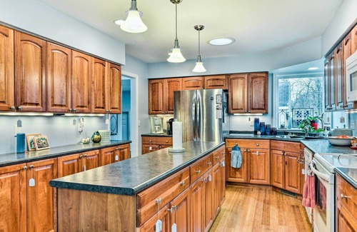 Gladwin Casa | Waterfront Gladwin Home w/ Deck + Fire Pit!