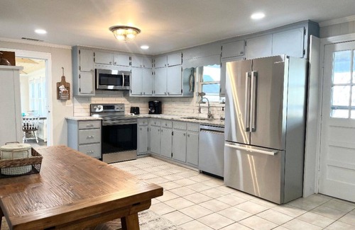 Lavonia Casa | Waterfront home for 12: pets welcome, covered deck, boat slip, beach area, grill