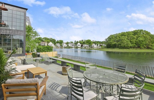 Rowayton Casa | Waterfront home in heart of Rowayton with dock and beach access