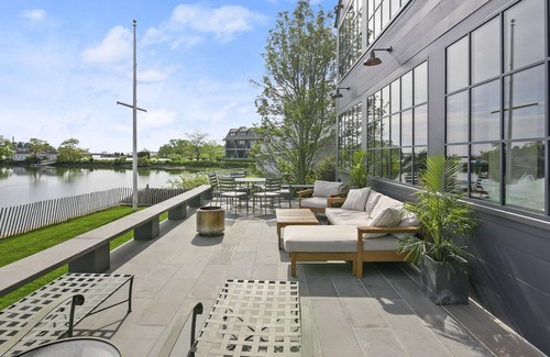 Rowayton Casa | Waterfront home in heart of Rowayton with dock and beach access