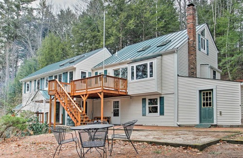 Georges Mills Casa | Frente al hogar en el lago Sunapee w / muelle privado!
