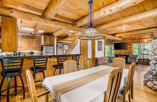 Thompsonville Casa | Waterfront home on Betsie River with hot tub & sauna near skiing at Crystal Mtn