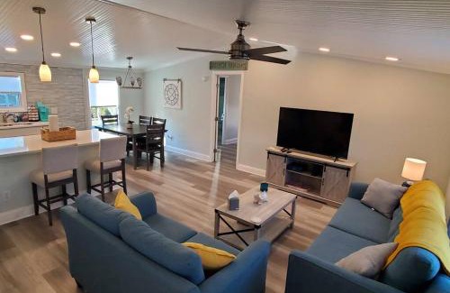 Butler Beach Casa | Waterfront home with private dock, walk to beach