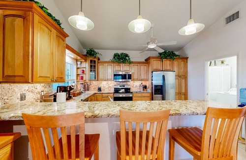 Indian Waterways Casa | Waterfront home with private pool, bar/grill, screened patio, & boat access
