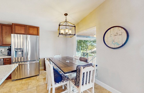 Granite Shoals Casa | Waterfront house on Lake LBJ with full kitchen, patio, pool table & dog-friendly