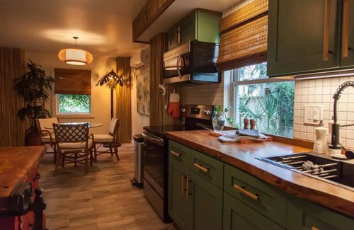 Whitemarsh Island Casa | Waterfront Jungalow w/ Dock & Hot Tub!