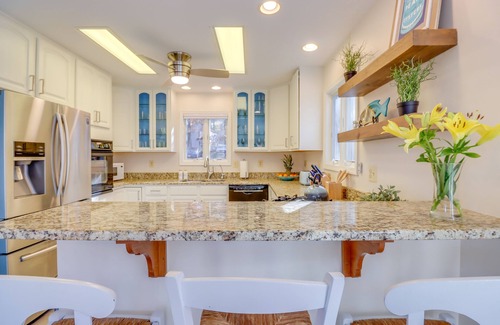 Chesapeake Ranch Estates-Drum Point Casa | Waterfront Lusby Retreat w/ Deep-Water Dock & Slip