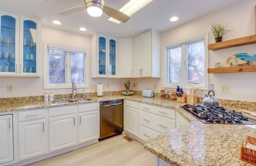 Chesapeake Ranch Estates-Drum Point Casa | Waterfront Lusby Retreat w/ Deep-Water Dock & Slip