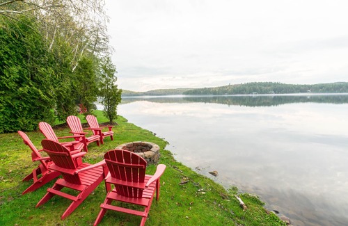 Saranac Lake Cabina | Cabina de alces frente al mar en el lago Colby, lago Saranac