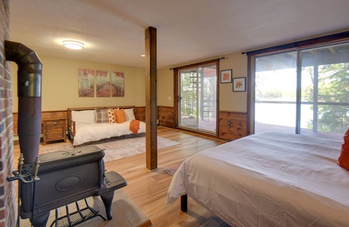 New Durham Casa | Waterfront New Durham Retreat: Swim Dock, Fire Pit