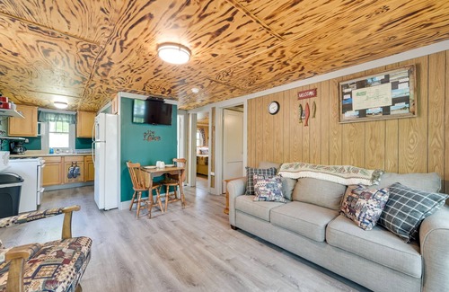 Carp Lake Cabaña | ¡NUEVO! Waterfront Paradise Lake Cottage w / Pvt Dock!