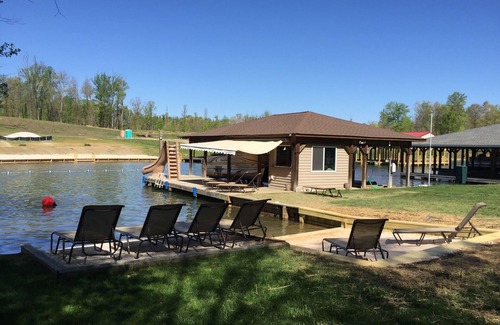 Bumpass Casa | Lago de Anna, la línea de costa, Side privada, cerrada, Playa, Tobogán de agua, parque infantil