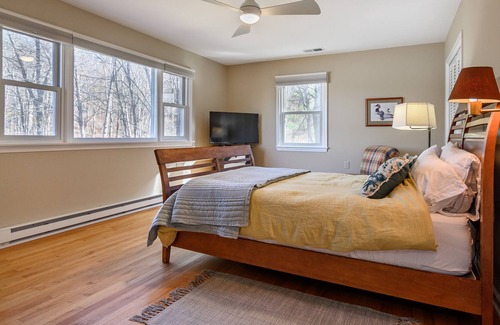 Goshen Casa | Waterfront renovated country house with deck, close to hiking, skiing