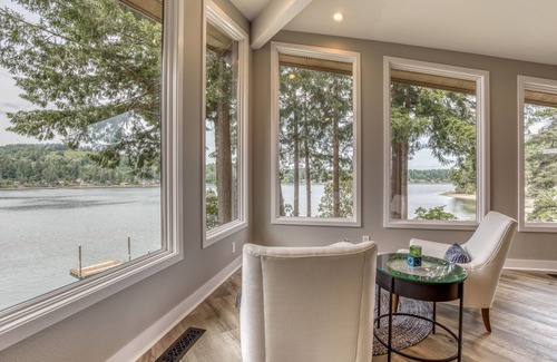 Olympia Casa | Waterfront retreat on 1.4 forested acres with amazing views & private dock