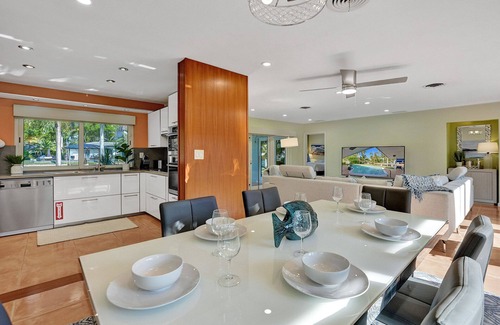 Coral Ridge Isles Casa | Waterfront Serenity. Pool & BBQ. Koi Pond