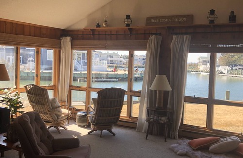 High Bar Harbor Casa | Waterfront Cottage 120ft of private dock, bring your water toys to enjoy the bay