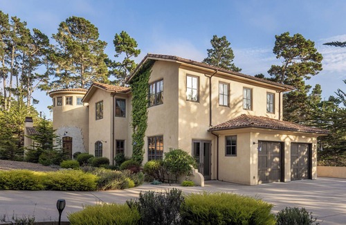 Pebble Beach Casa | Wave House, New, Mediterranean 5-bedroom, 5 bath stunning home by the Lodge