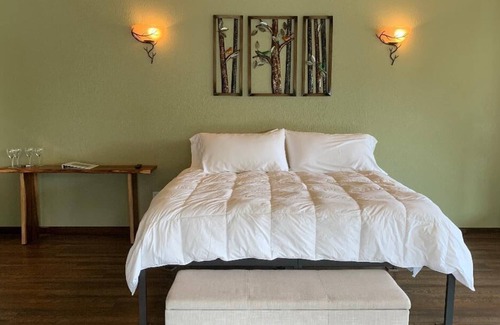 Eureka Springs Casa | Perfect fall getaway with heated saltwater pool, hot tub and Ozark views!