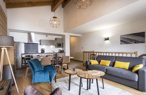 Plagne 1800 Apartamento | Wifi, vista montaña, balcón, parking, tv, local para esquís, 51m², La Plagne