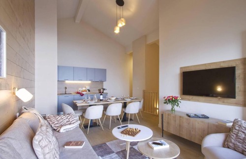 Eclose-Est Apartamento | Wifi, 50m from ski slopes, fitness, sauna, hammam, balcony, tv, ski locker, 39m², Alpe d'Huez